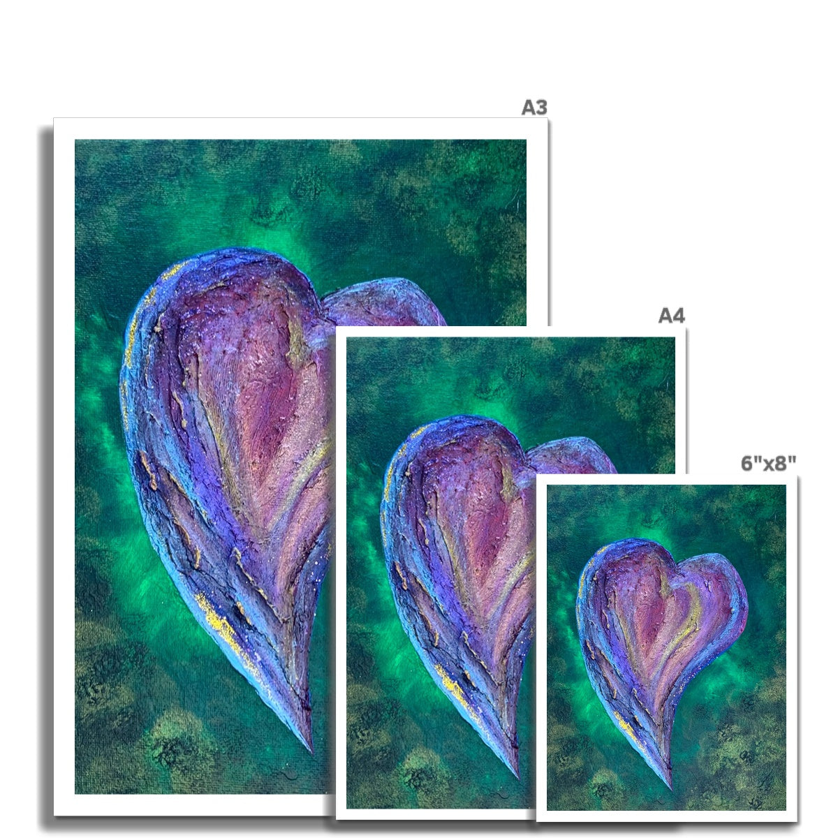 Size options of My Love for You - Print by Sue Davies © at https://suedavies.co.uk