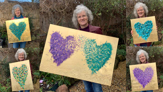 Gold Affirmations Collection - Blog by Sue Davies Artist https://suedavies.co.uk